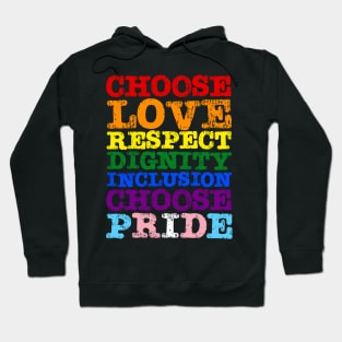 Choose Love Pride Flag Hoodie